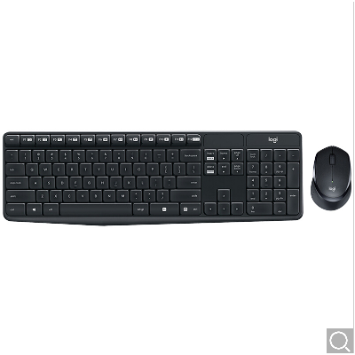羅技(Logitech)MK315 無線鍵鼠套裝 靜音 全尺寸 黑色 一年質(zhì)保