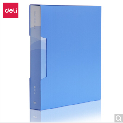 得力(deli)5280 A4/80頁高檔加厚大容量資料冊(cè) 插袋活頁文件夾 文件收納冊(cè)