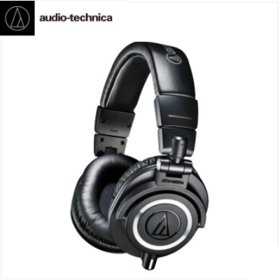 鐵三角(Audio-technica)ATH-M50x頭戴式專業(yè)全封閉監(jiān)聽音樂HIFI耳機 錄音監(jiān)聽耳機 鐵三角(Audio-technica)耳機 黑色