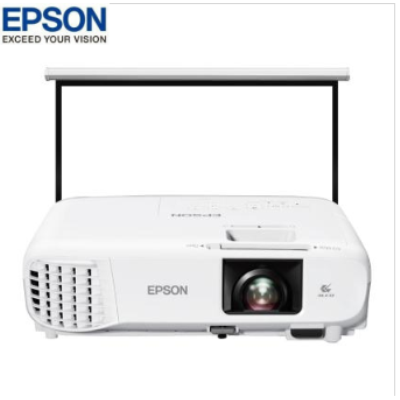 愛普生(EPSON)CB-X49 投影儀辦公掛式 投影機(jī) 商務(wù)投影儀 會(huì)議培訓(xùn) (含100英寸4:3電動(dòng)幕布 白色)愛普生CB-X49 投影儀