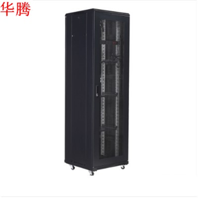 華騰機柜  42u弱電網(wǎng)絡(luò)機柜加厚款(2000MM*600MM*600MM)華騰機柜HJZT-4201