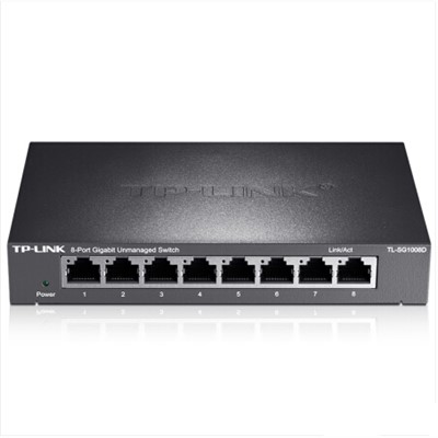 TP-LINK 8口千兆交換機(jī) 企業(yè)級(jí)交換器 監(jiān)控網(wǎng)絡(luò)網(wǎng)線(xiàn)分線(xiàn)器 TL-SG1008D