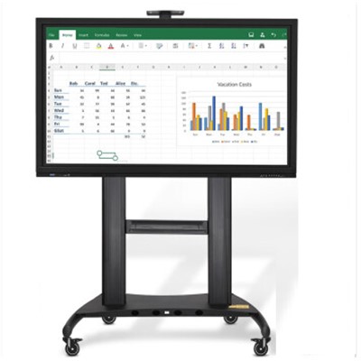 NB AVT1800-100-1P 60-100英寸電視移動支架大屏顯示器電視機掛架視頻會議落地電視推車電視支架落地